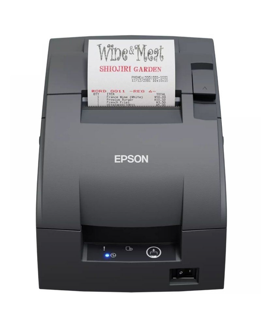 Impresora de Tickets Epson TM-U220IIB/ Ancho papel 76mm/ USB/ Negra