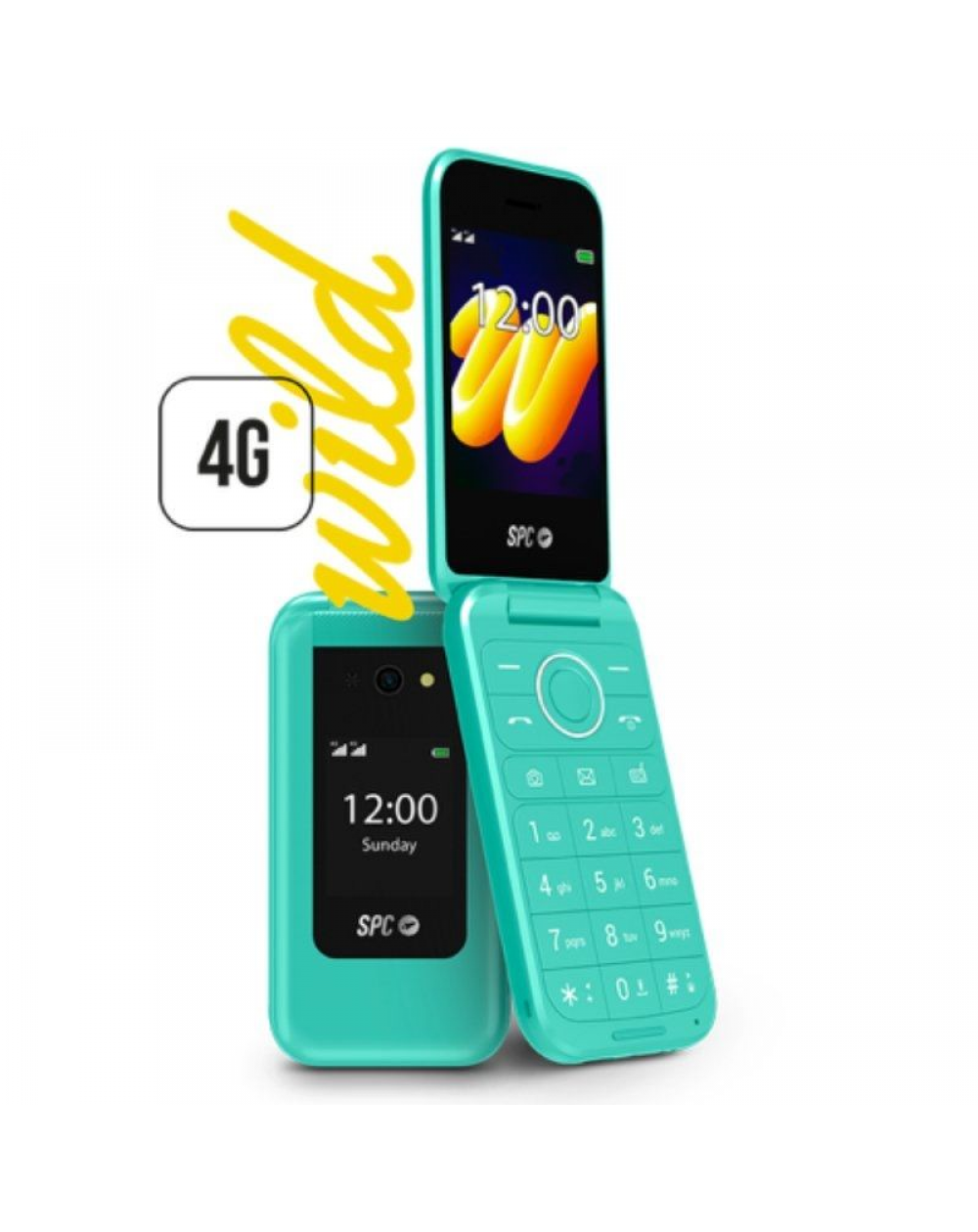 Teléfono Móvil SPC WILD para Personas Mayores/ 4G/ Verde