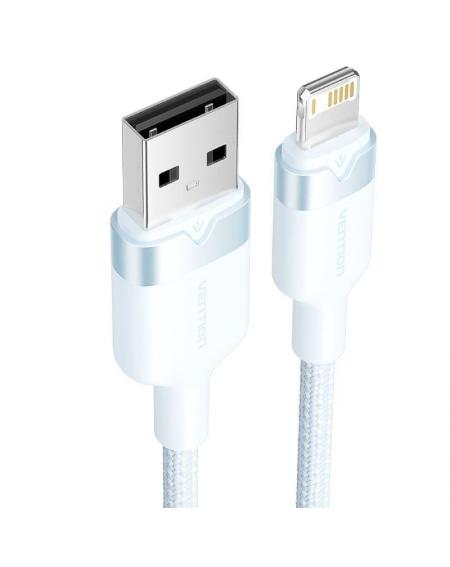 Cable USB 2.0 Lightning Vention LANSF/ USB Macho - Lightning Macho/ 480Mbps/ 1m/ Azul