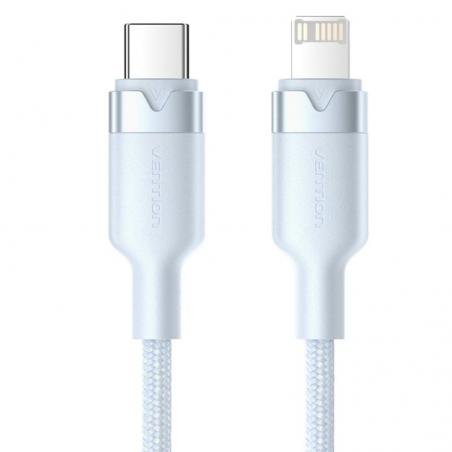 Cable USB Tipo-C Lightning Vention LALSH/ USB Tipo-C Macho - Lightning Macho/ 27W/ 480Mbps/ 2m/ Azul