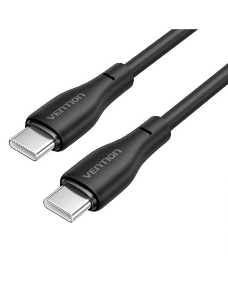 Cable USB Tipo-C Vention H27BF/ USB Tipo-C Macho - USB Tipo-C Macho/ 60W/ 480Mbps/ 1m/ Negro