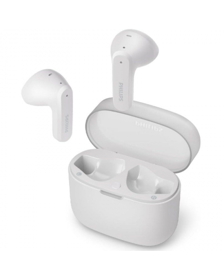 Auriculares Bluetooth Philips TAT2139WH con estuche de carga/ Autonomía 7h/ Blancos