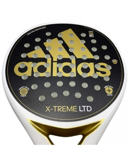 Pala de Pádel Adidas Pala Adidas X-Treme/ Blanco y Oro