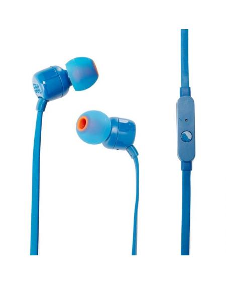 Auriculares Intrauditivos JBL T110/ con Micrófono/ Jack 3.5/ Azules - Imagen 2