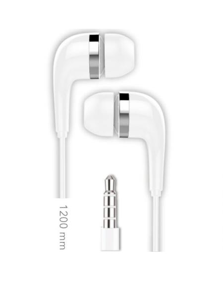 Pack 10 Auriculares Intrauditivos Tech One TEC2955/ con Micrófono/ Jack 3.5/ Blancos