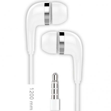 Pack 10 Auriculares Intrauditivos Tech One TEC2955/ con Micrófono/ Jack 3.5/ Blancos