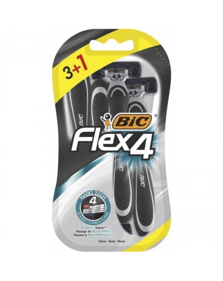 Cuchilla de Afeitar Bic Flex 4/ 4 uds