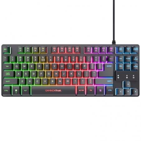 Pack Gaming Trust Gaming GXT 794/ Teclado RGB + Ratón RGB + Alfombrilla