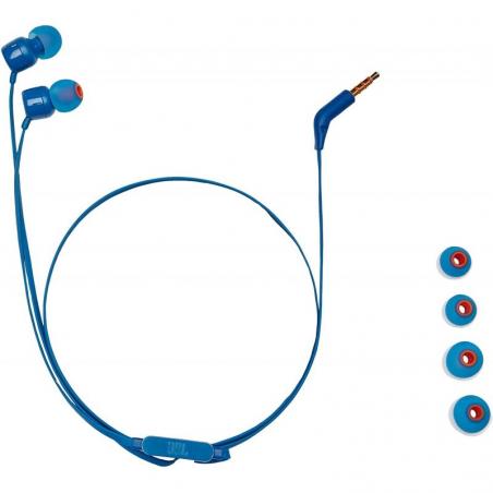 Auriculares Intrauditivos JBL T110/ con Micrófono/ Jack 3.5/ Azules - Imagen 3