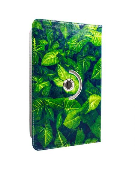 Funda COOL Ebook / Tablet 9.7 - 11 pulg Polipiel Hojas (Panorámica)