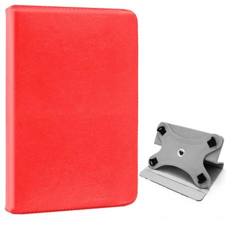 Funda COOL Ebook Tablet Universal 9.7 - 11 Pulgadas Polipiel Rojo (Cuadrada)