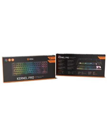 Teclado Gaming Mecánico Krom Kernel Pro/ Negro y Blanco