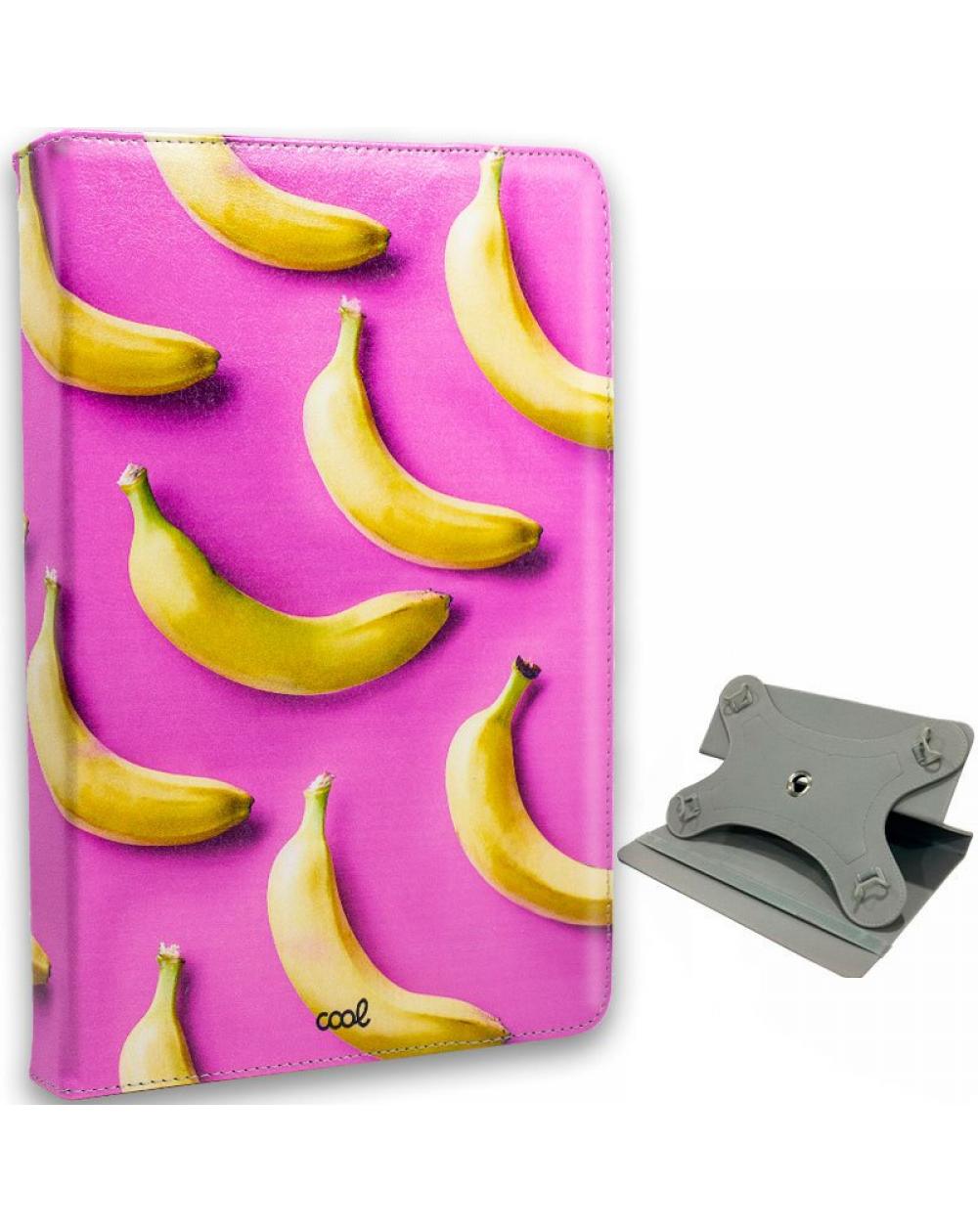 Funda COOL Ebook Tablet Universal 9.7 - 11 Pulg Dibujos Bananas (Cuadrada)