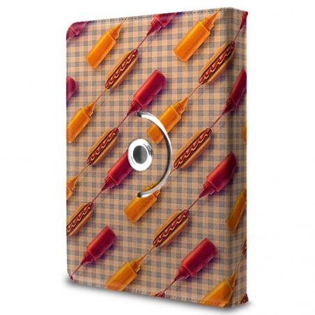 Funda COOL Ebook Tablet Universal 9.7 - 11 Pulgadas Dibujos Hot Dogs (Cuadrada)