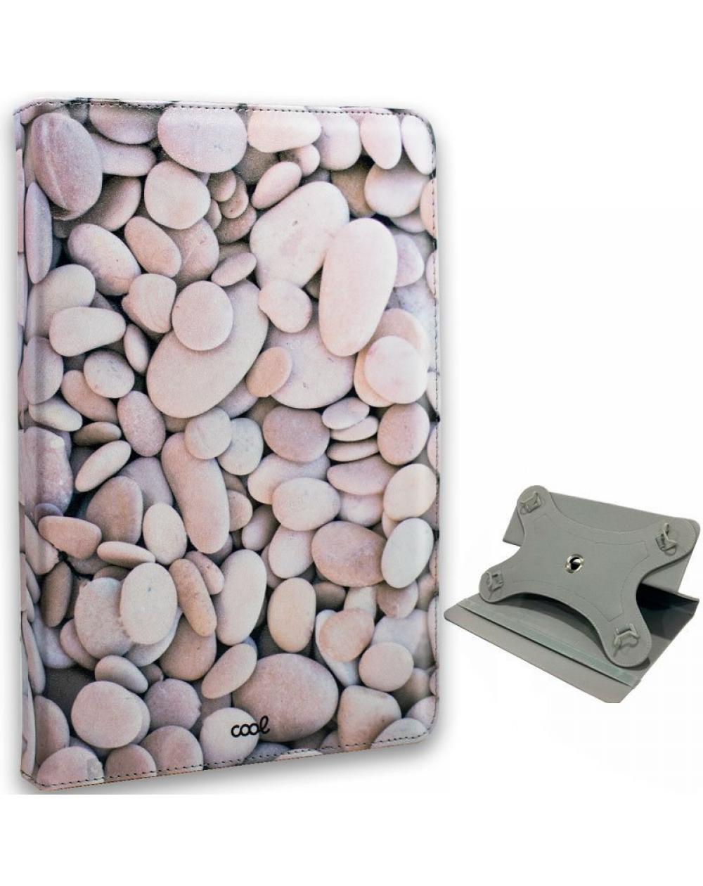 Funda COOL Ebook Tablet Universal 9.7 - 11 Pulgadas Dibujos Piedras (Cuadrada)