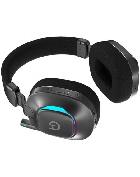 Auriculares Gaming con Micrófono Hiditec Vortex ARGB/ Jack 3.5/ Bluetooth/ Negros