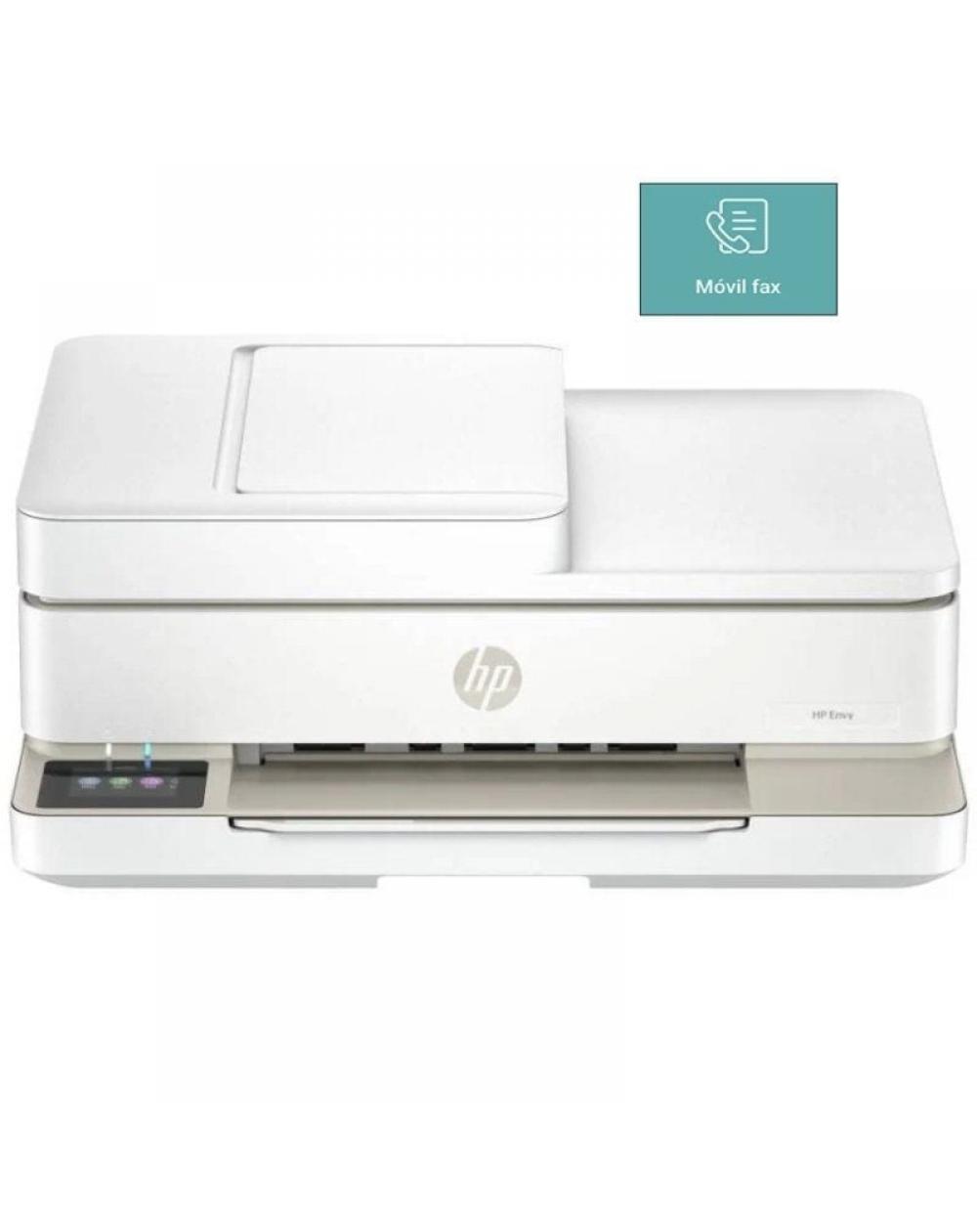 Multifunción HP Envy 6520e WiFi/ Fax Móvil/ Dúplex/ ADF/ Blanca Portobello