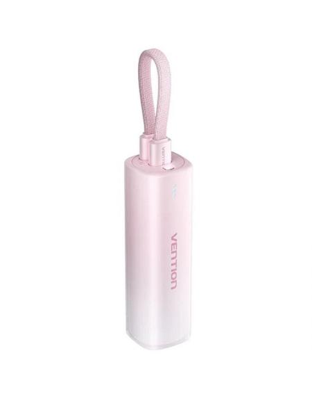 Powerbank 5000mAh Vention FHWR0/ 20W/ Wireless/ Rosa