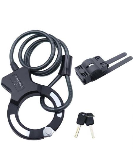 Candado Cable/ Esposa SmartGyro SG27-531 para Patinetes y Bicicletas/ 16x12x2cm/ Cable 120cm