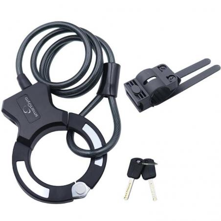 Candado Cable/ Esposa SmartGyro SG27-531 para Patinetes y Bicicletas/ 16x12x2cm/ Cable 120cm