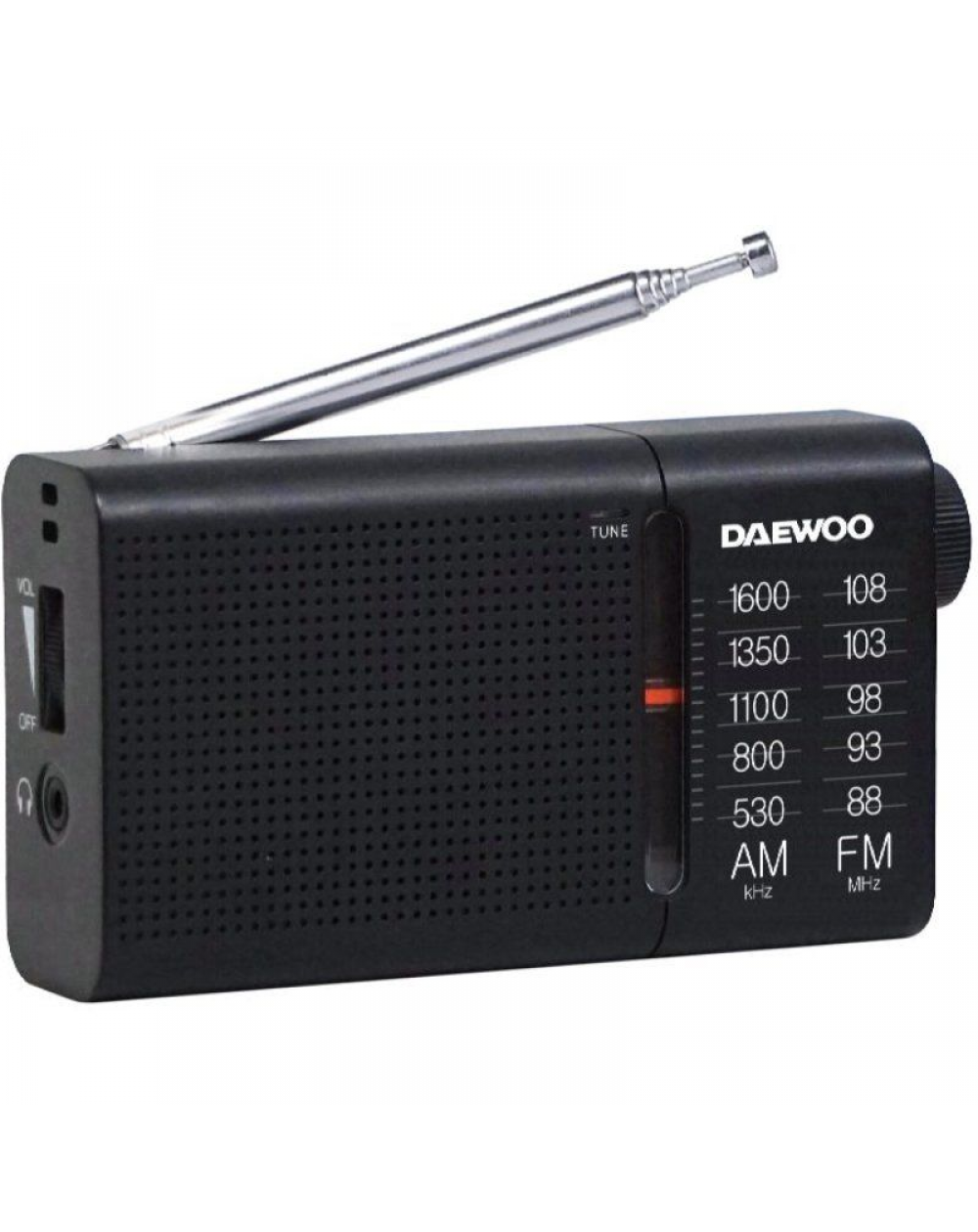 Radio Portátil Daewoo DW1119/ Negra