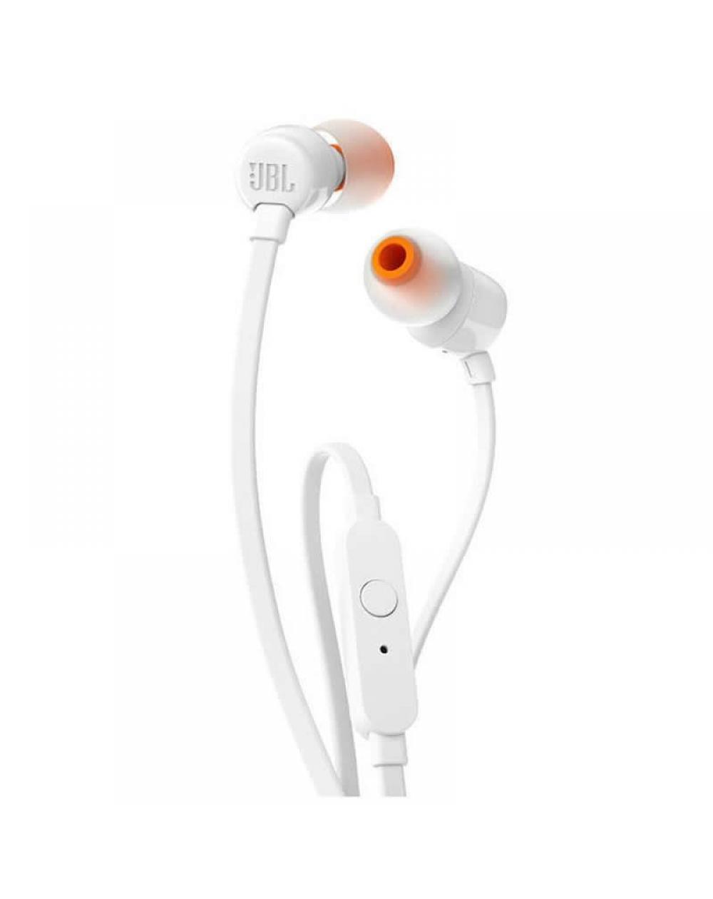 Auriculares Intrauditivos JBL T110/ con Micrófono/ Jack 3.5/ Blancos - Imagen 1