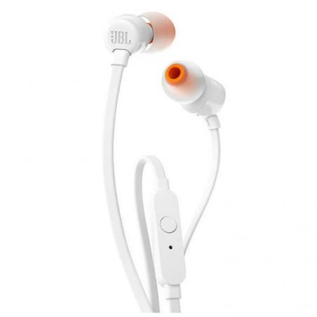 Auriculares Intrauditivos JBL T110/ con Micrófono/ Jack 3.5/ Blancos - Imagen 1