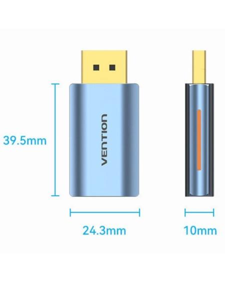 Adaptador Conversor Vention HFMH0/ DisplayPort Macho - HDMI Hembra