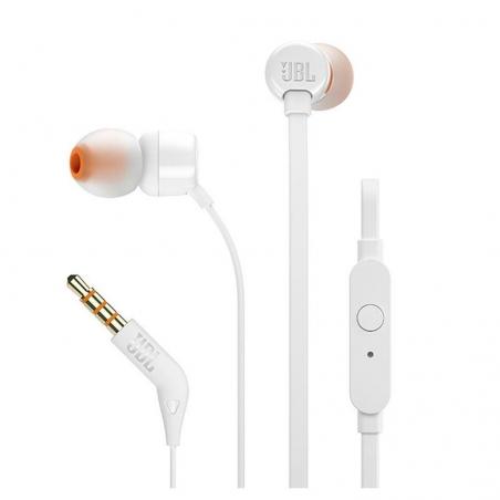 Auriculares Intrauditivos JBL T110/ con Micrófono/ Jack 3.5/ Blancos - Imagen 3