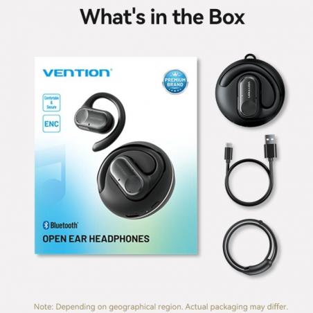 Auriculares Deportivos Bluetooth Vention Open Ear OpenBeat O11 NBPB0 con estuche de carga/ Negros