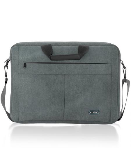 Maletín Aisens ASBG-BC025-GR para Portátiles hasta 15.6'/ Gris