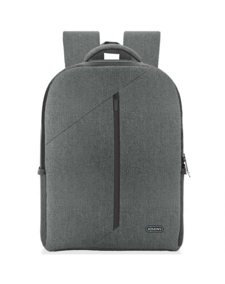 Mochila Aisens Premium ASBG-BP084-GR para Portátiles hasta 15.6'/ Gris