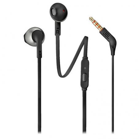 Auriculares Intrauditivos JBL T205/ con Micrófono/ Jack 3.5/ Negros - Imagen 1