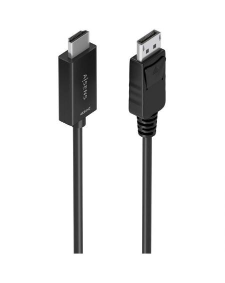 Cable Conversor Aisens A125-0891/ Displayport Macho - HDMI Macho/ 60cm/ Negro