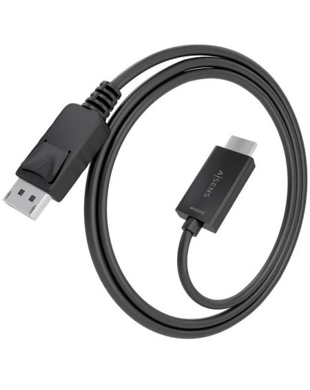 Cable Conversor Aisens A125-0893/ Displayport Macho - HDMI Macho/ 1.5m/ Negro