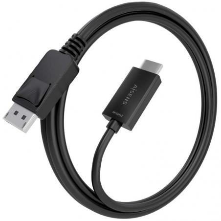 Cable Conversor Aisens A125-0894/ Displayport Macho - HDMI Macho/ 2m/ Negro