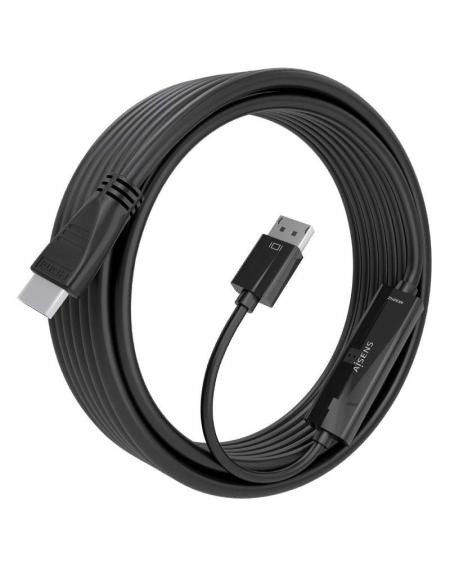 Cable Conversor Aisens A125-0896/ Displayport Macho - HDMI Macho/ 5m/ Negro