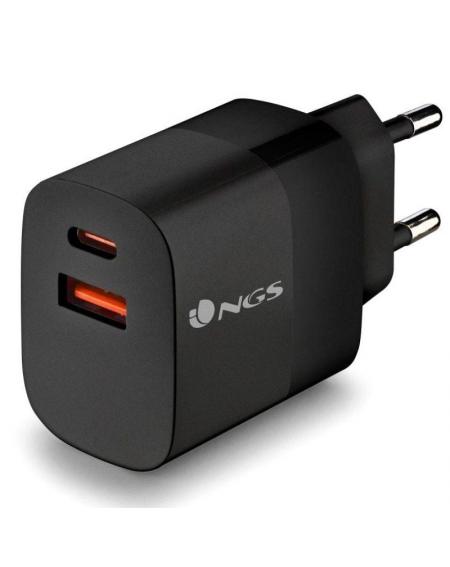 Cargador de Pared NGS Bud/ 1xUSB Tipo-C/ 1xUSB/ 33W