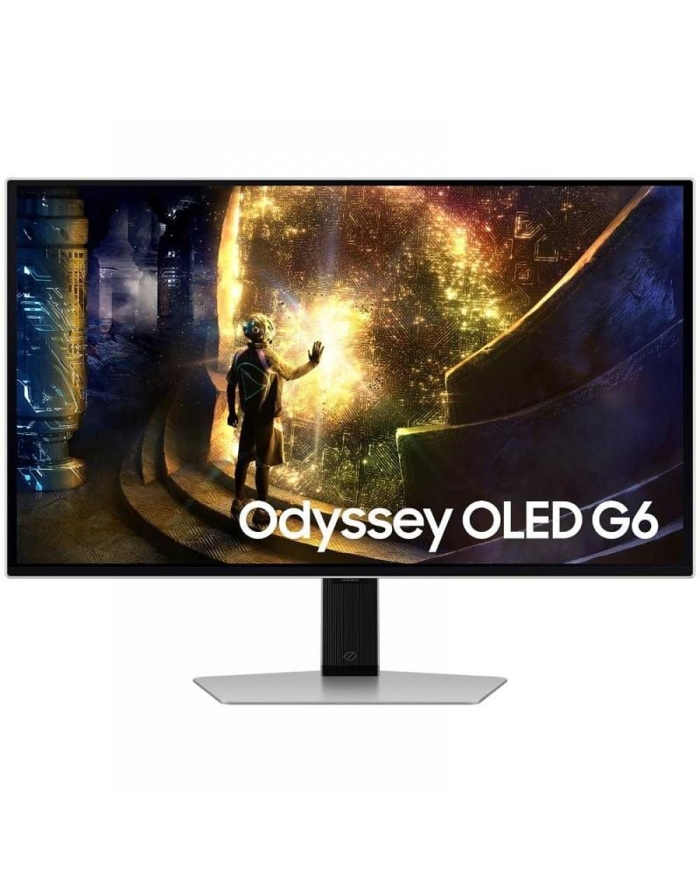 Smart Monitor Gaming Curvo Samsung OLED Odyssey G6 S27DG610SU 27'/ QHD/ 0.03ms/ 240Hz/ VA/ Regulable en altura/ Smart TV/ Plata