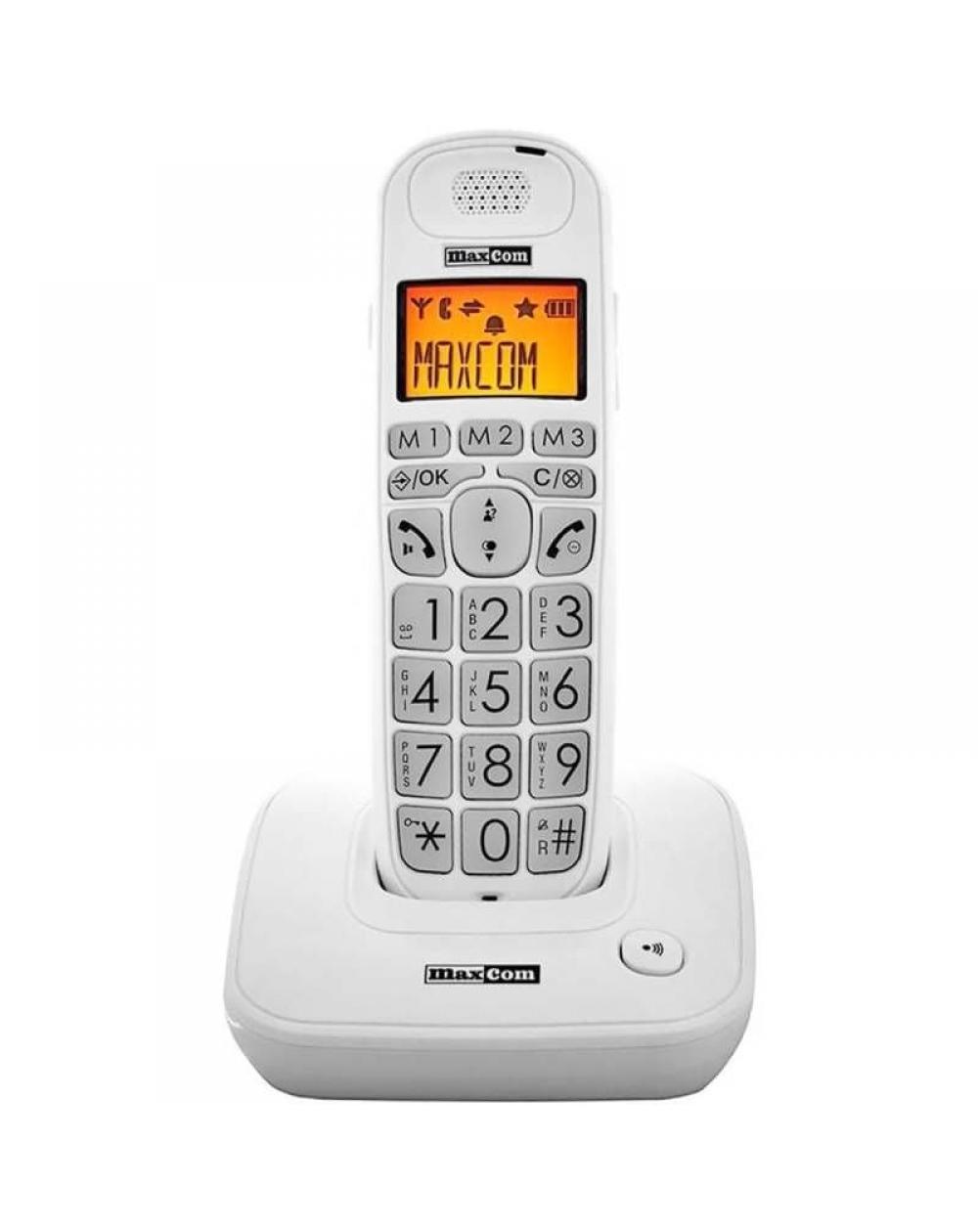 Teléfono Inalámbrico Maxcom MC6800/ Blanco