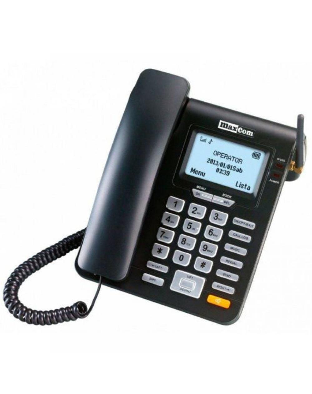 Teléfono Maxcom MM28D/ Negro