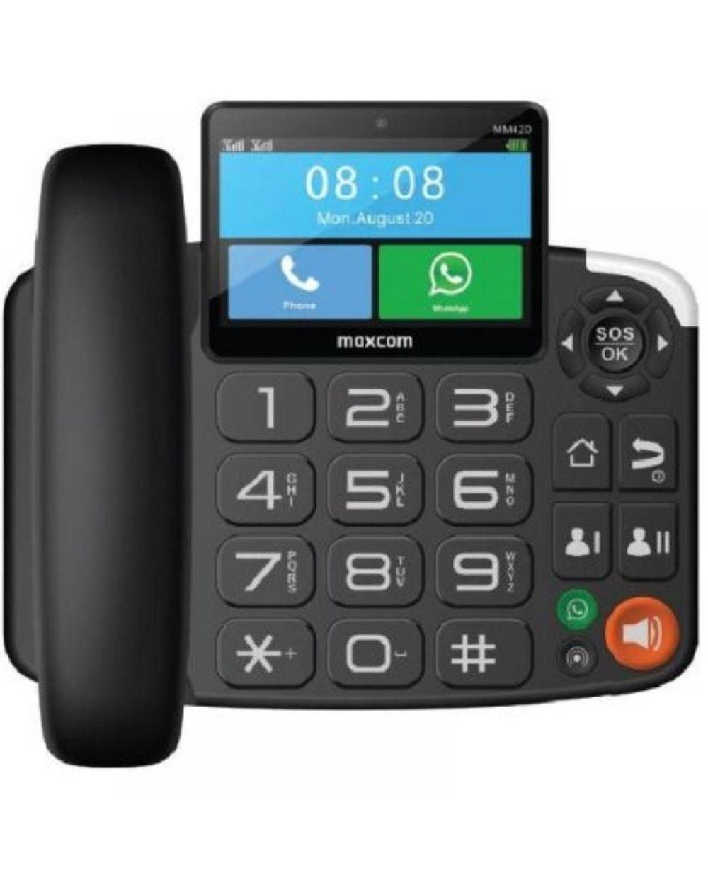 Teléfono Inalámbrico Maxcom MM42D 4G/ Negro