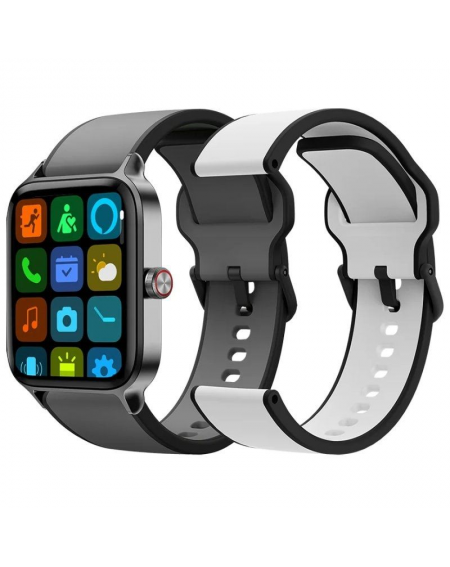 Smartwatch SPC Smartee Duo Pro 9653N/ Notificaciones/ Frecuencia Cardíaca/ GPS/ Negro/ Incluye Correa Extra