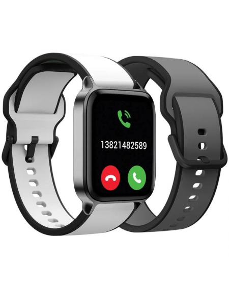 Smartwatch SPC Smartee Duo Pro 9653N/ Notificaciones/ Frecuencia Cardíaca/ GPS/ Negro/ Incluye Correa Extra