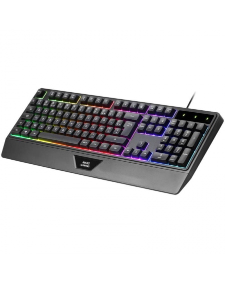 Teclado Gaming SemiMecánico Mars Gaming MK124/ Negro