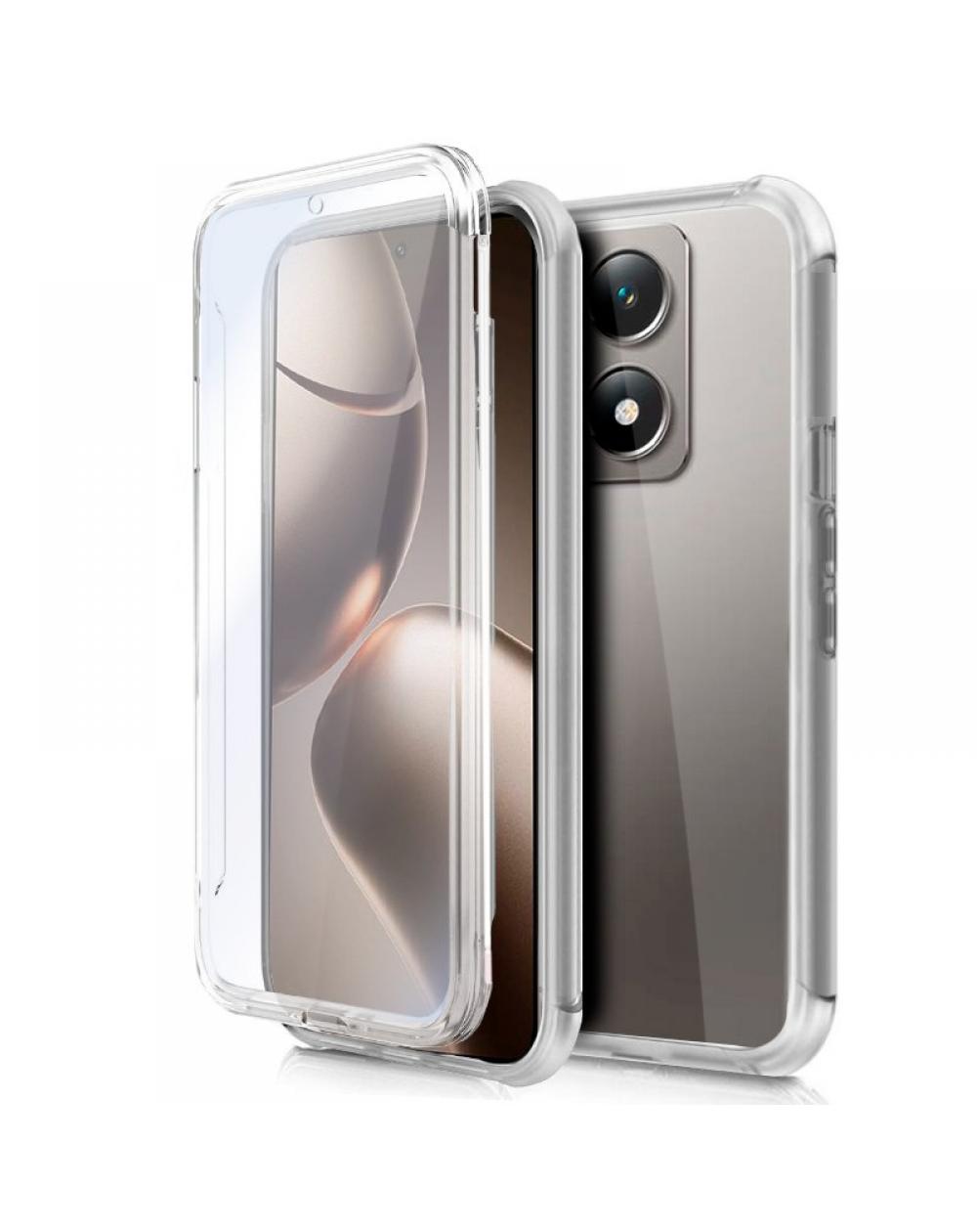 Funda COOL Silicona 3D para Xiaomi 14T Pro (Transparente Frontal + Trasera)