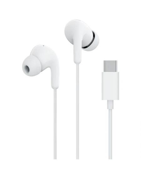 Auriculares Intrauditivos Xiaomi Earphones Tipo-C/ con Micrófono/ USB Tipo-C/ Blancos