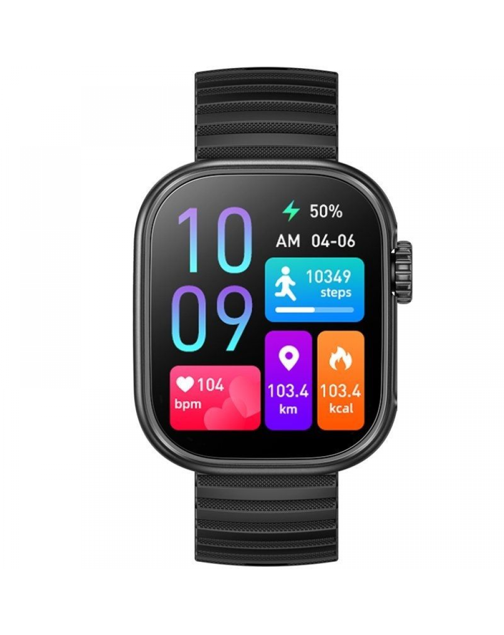 Smartwatch Aiwa SW-A700/ Notificaciones/ Frecuencia Cardíaca/ Negro