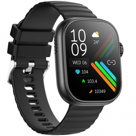 Smartwatch Aiwa SW-A700/ Notificaciones/ Frecuencia Cardíaca/ Negro