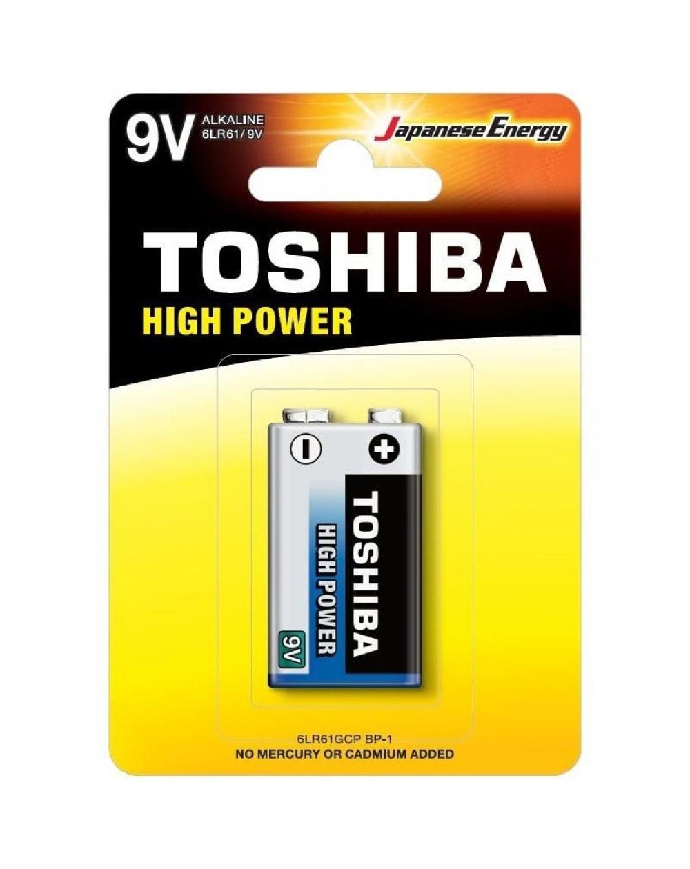 Pila 9V Toshiba 6LR61/ 9V/ Alcalina